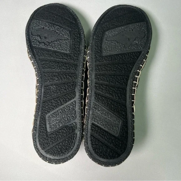 Rocket Dog Black & White Fringe Stripe Afina Aloe Canvas Slip-On Sneakers 6M - Picture 6 of 9